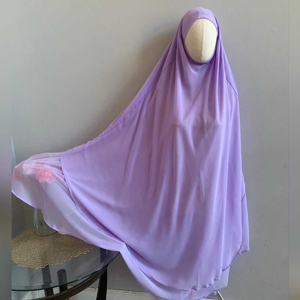 Ramadan Khimar Muslim Hijab Dress Prayer Clothes